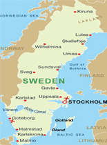 sweden map